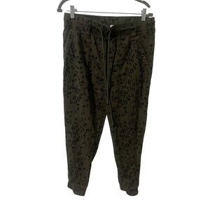 bella dahl Pocky Joggers Green Black Pants Women Size Medium